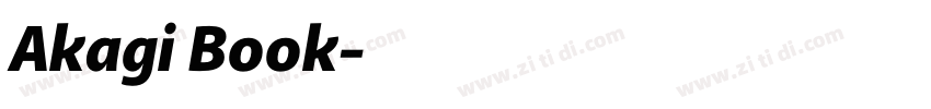 Akagi Book字体转换